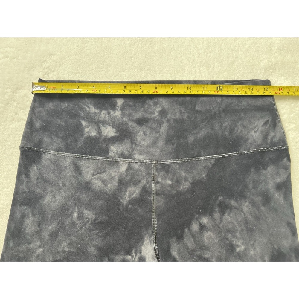 Lululemon Womens Align Cropped Pants Leggings Diamond Dye Grey/Dark Blue Sz 12 - Picture 8 of 9